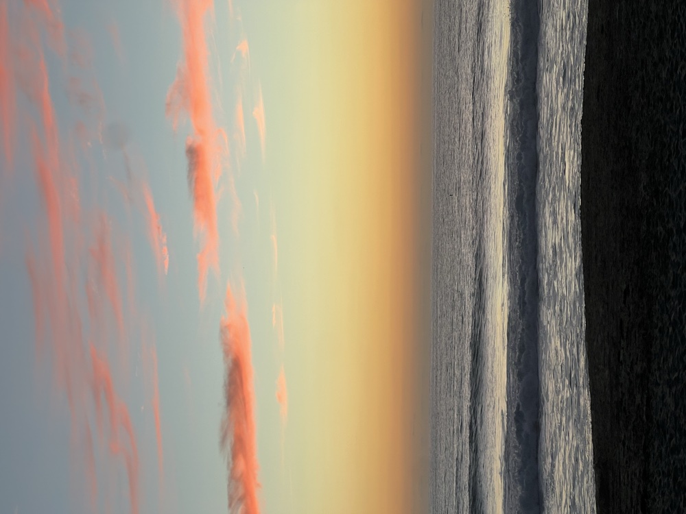 the sky in La Jolla, showing off